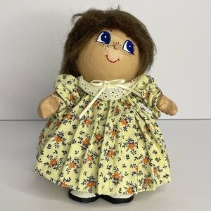 Vintage Paper Mache Doll Unique Approximately 8”